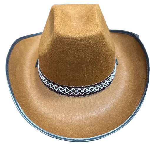SOMBRERO TEJANO CAFE CON TIRA CAFE PFM-12184