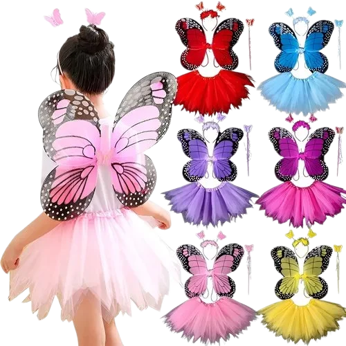 SET ALAS Y TUTU DE MARIPOSA MONARCA CP-84 CP-197