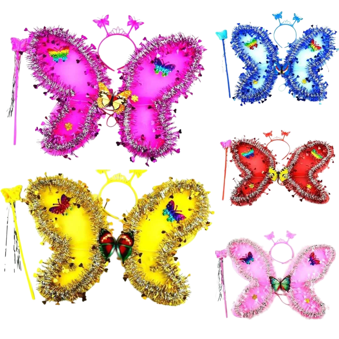 ALAS DE MARIPOSA CON ESCARCHA CON LUZ CP-98