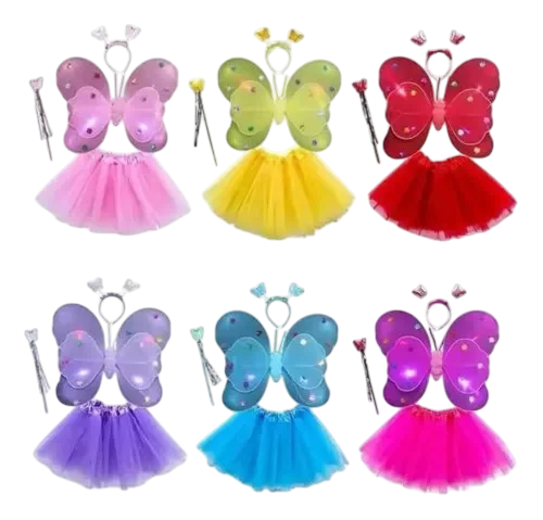 SET DE ALAS MARIPOSA Y TUTU BT-2099 CP-113 CP-254 CP-204 CP-214