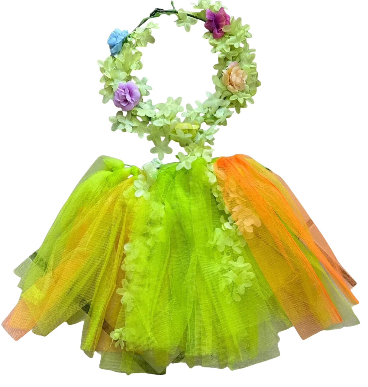 SET DE DIADEMA FLORES Y TUTU CP-190