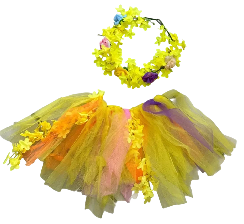 Foto 6 de SET DE DIADEMA FLORES Y TUTU CP-190