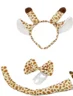 SET ANIMALITO DE LEOPARDO DIADEMA COLA Y MOÑO PFM-244