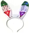 DIADEMA CONEJO TRICOLOR CON LUZ MEXICANO CQ-41