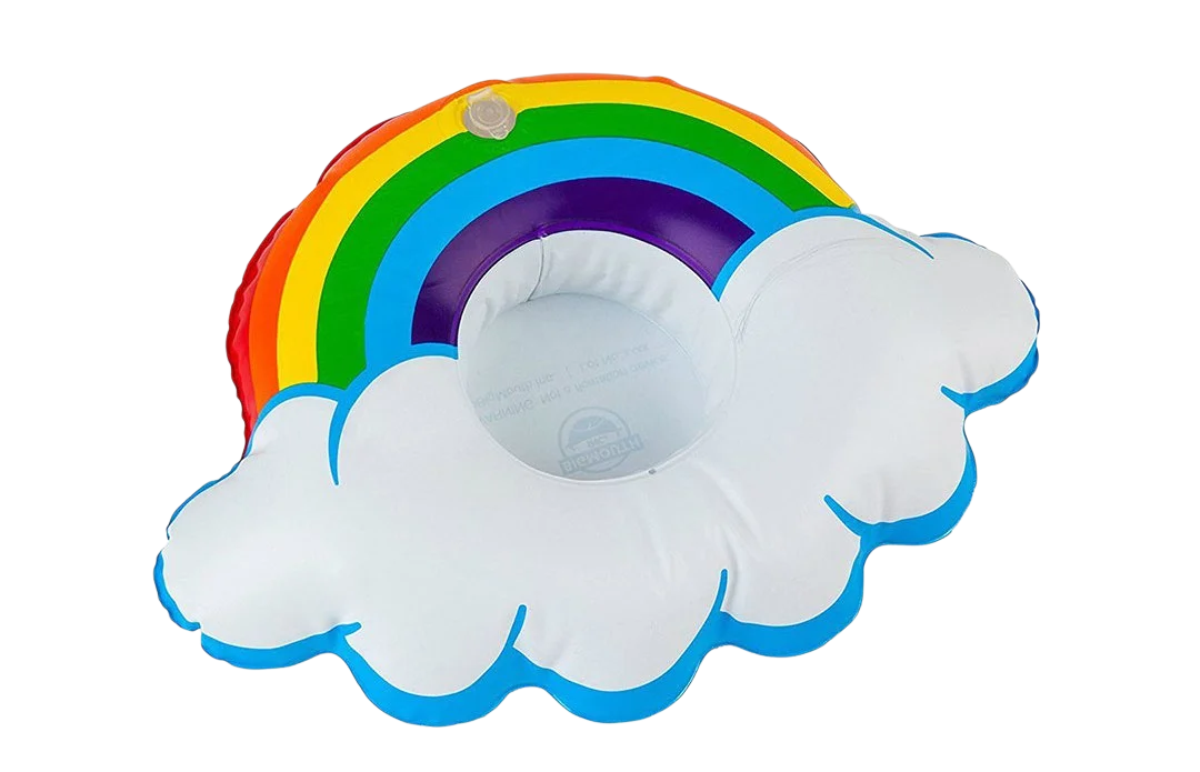 INFLABLE PARA VASO ARCO IRIS (12 PIEZAS) W-41 375