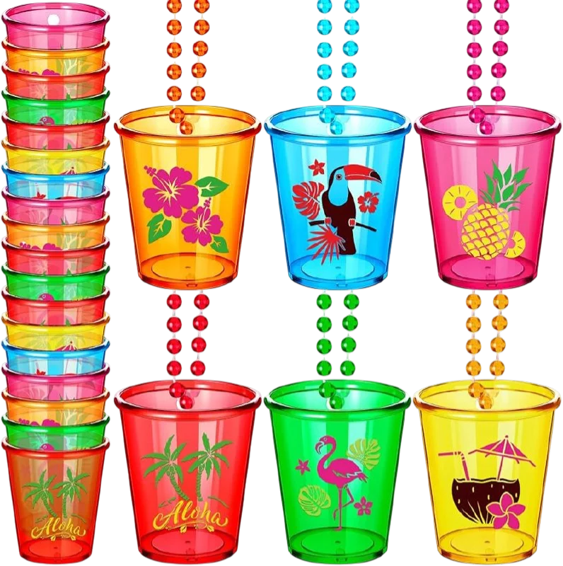COLLAR SHOT NEON TROPICAL 12 PIEZAS CLLR-326