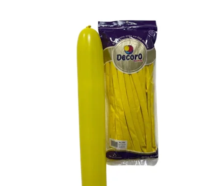 DECORO GLOBOS AMARILLO 360"X50 PZAS 
