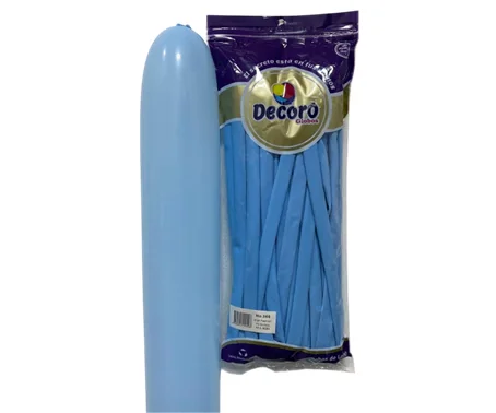 DECORO GLOBOS AZUL CIELO 360"X50 PZAS 