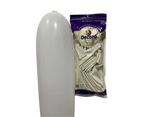  DECORO GLOBOS BLANCO 660"X25 PZAS