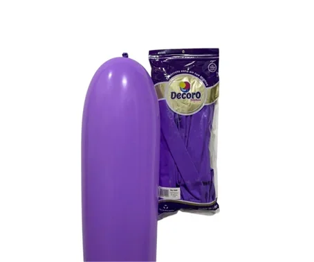 BOLSA GLOBOS DECORO GLOBOS LILA 360"X50 PZAS 