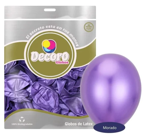 DECORO   CHROME J7 - MORADO 18"X25 PZAS