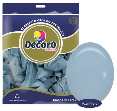 DECORO  F19-AZUL HIELO 18"X25 PZAS