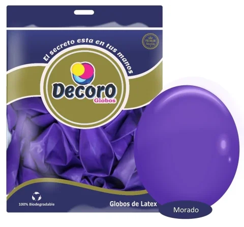 DECORO  Y7 - MORADO 5"X100 PZAS