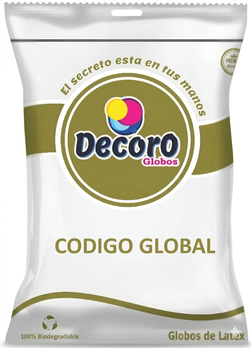 DECORO GLOBOS CHROME 5"*50 PZAS