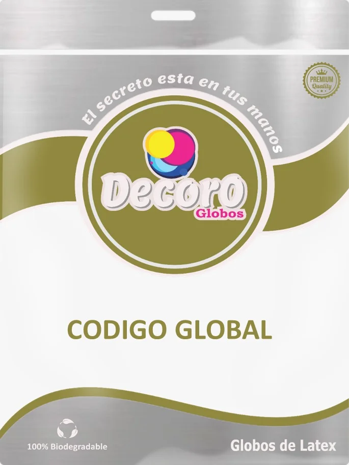 DECORO GLOBOS CHROME 18"*25 PZAS