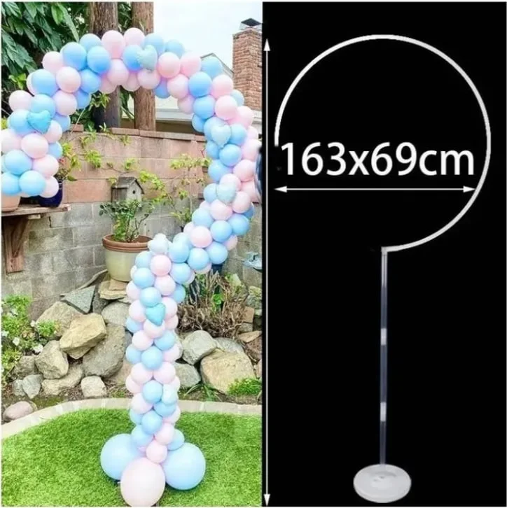BASE SOPORTE PLASTICO SIGNO DE INTERROGACION ALTO 162  CM ANCHO 68.5 CM