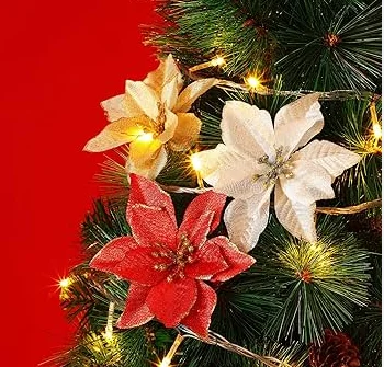 ADORNO FLOR NAVIDAD 404323  404325