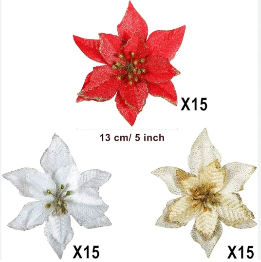 FLOR NAVIDAD 1 PIEZA 404324 404326 404328