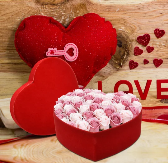 CAJA INDIVIDUAL CORAZON SE ABRE LOU-5780 AMOR