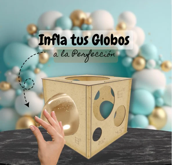 CALIBRADOR DE GLOBOS MADERA CHICO***