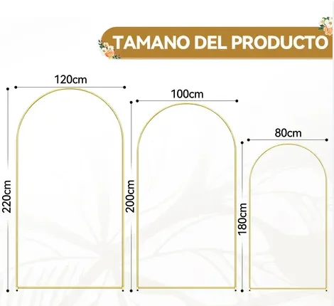 MAMPARA METAL DE 3 PIEZAS 200CM*100CM, 185CM*80CM, 165CM*60CM