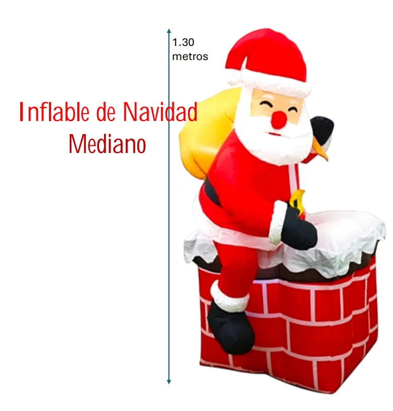 INFLABLE SANTA ARRIBA CHIMENEA 91235