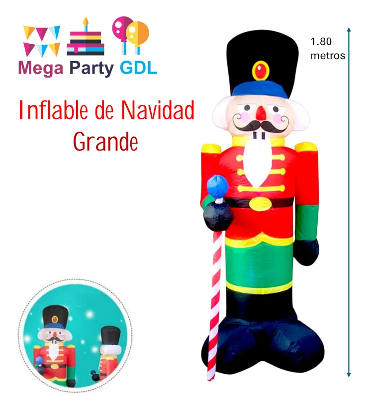 INFLABLE SANTA SALUDANDO 91234