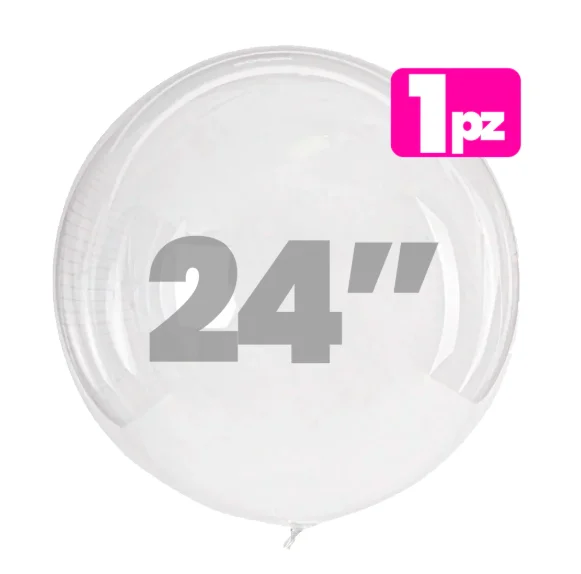 GLOBO PVC PRE-ESTIRADO 24" 1 PIEZA BURBUJAS
