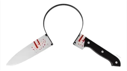 DIADEMA CUCHILLO HALLOWEEN PFM-24631