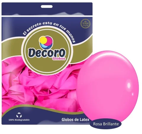 DECORO Y4 - ROSA BRILLANTE 36"X3 PZAS 