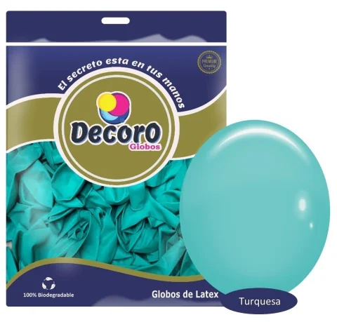 DECORO Y12 - TURQUESA 36"X3 PZAS  