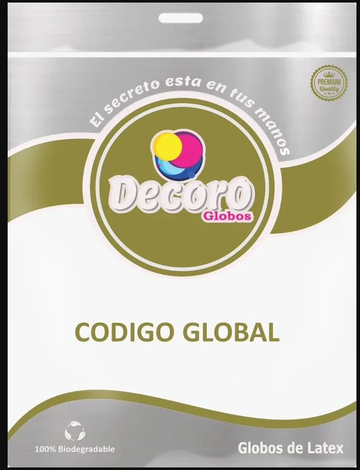 DECORO GLOBOS CHROME 12"*50 PZAS