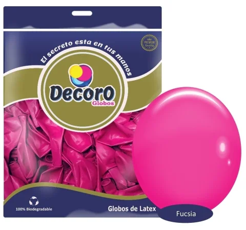 DECORO Y9 - FUCSIA 18"X25 PZAS