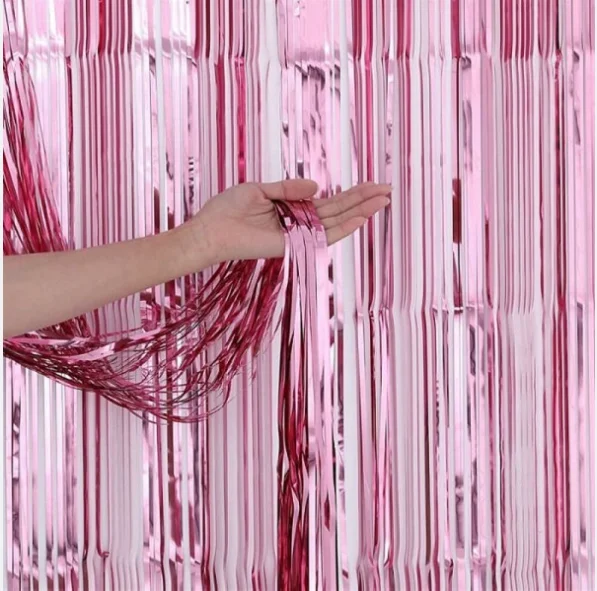 CORTINAS METALICAS - ROSA - 1M X 2M
