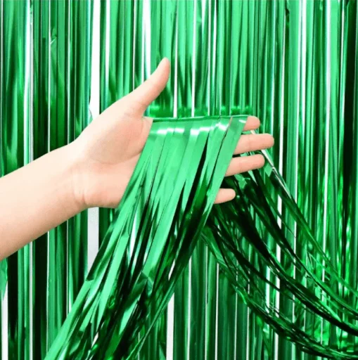 CORTINAS METALICAS - VERDE OSCURO. - 1M X 2M