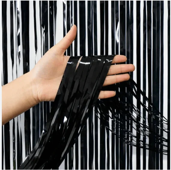 CORTINAS METALICAS - NEGRO - 1M X 2M