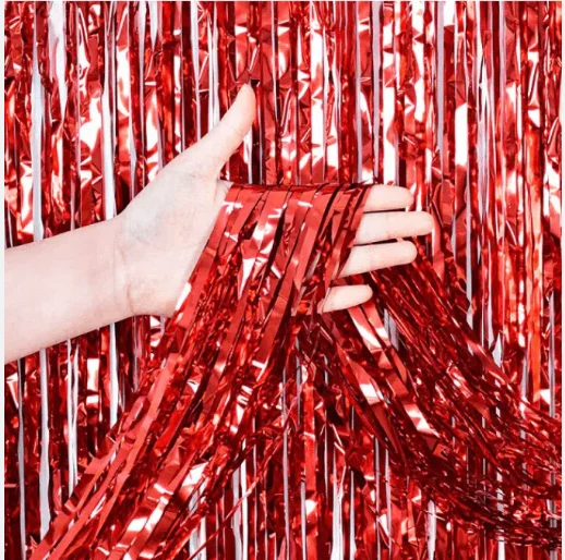 CORTINAS METALICAS - ROJO - 1M X 2M