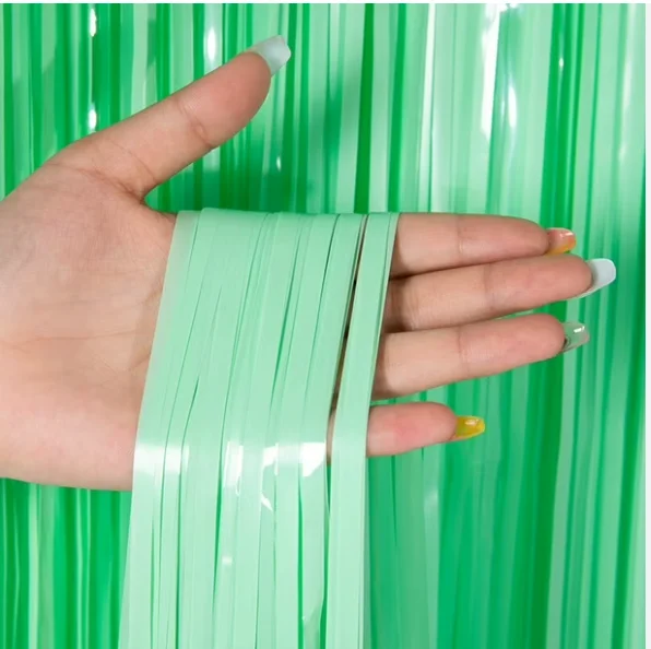 CORTINAS  - VERDE MATE - 1M X 2M