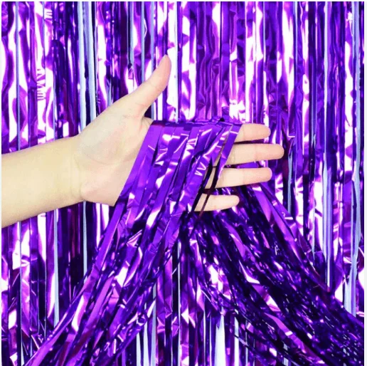 CORTINAS METALICAS - MORADO - 1M X 2M