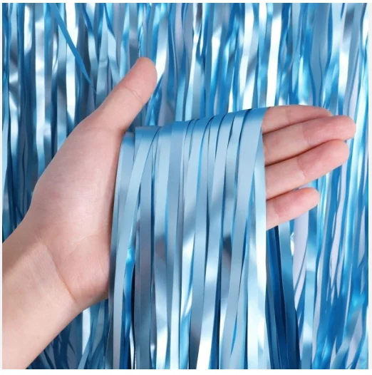 CORTINAS METALICAS - AZUL CLARO - 1M X 2M