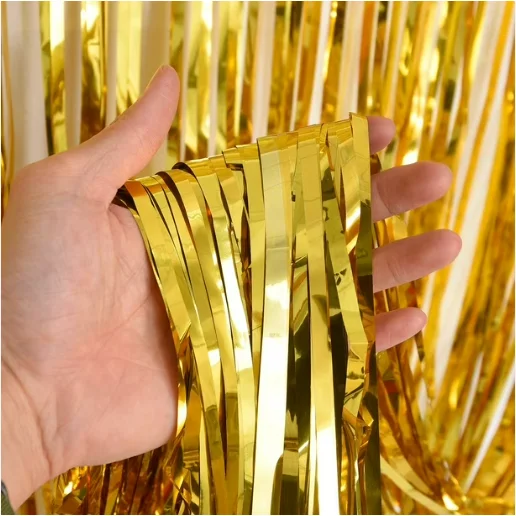 CORTINAS METALICAS - DORADO - 1M X 2M