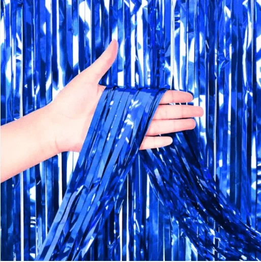 CORTINAS METALICAS - AZUL OSCURO - 1M X 2M