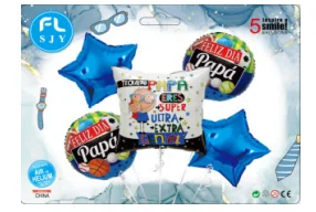 SET DE GLOBOS 5PZAS DIA DEL PADRE 