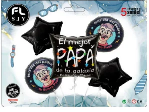 SET DE GLOBOS 5PZAS DIA DEL PADRE 