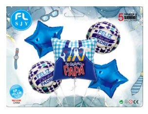 SET DE GLOBOS 5PZAS DIA DEL PADRE 