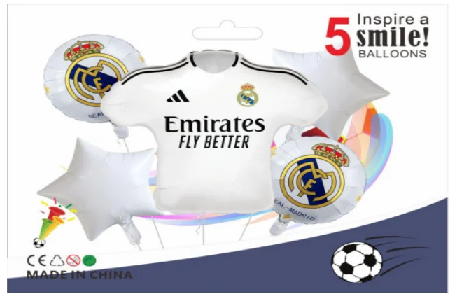 SET GLOBOS FUTBOL 5PZ CHAMPIONS 