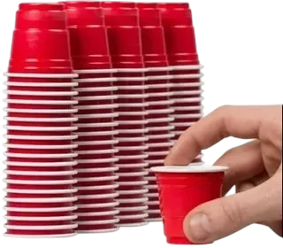 VASITO DE SHOT ROJO 20 PZ PFM-15812