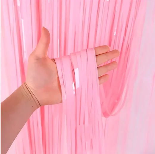 CORTINAS  - ROSA BEBE MATE - 1M X 2M