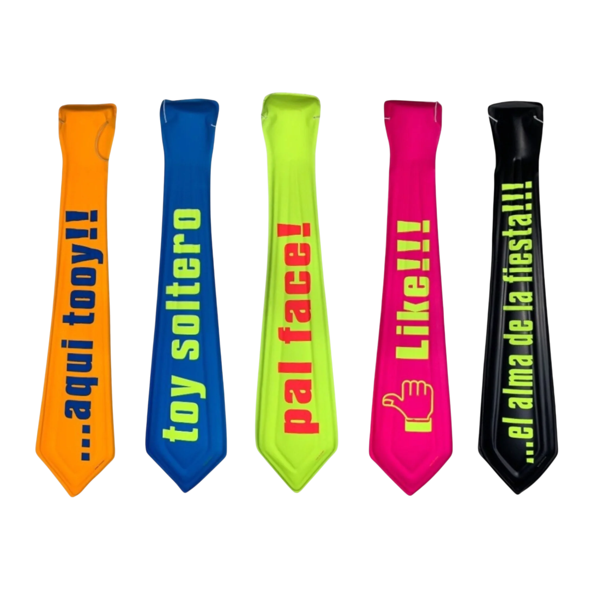 CORBATA NEON MENSAJE A-112 PT-115 BT-LD11