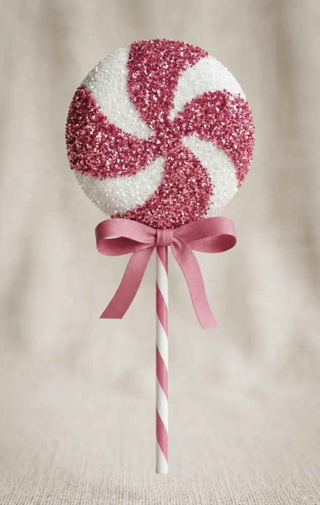  PALETA DE CARAMELO NAVIDEÑO DE 15X39CM 